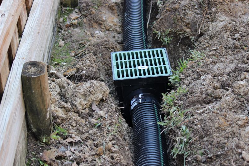 Flooded Yard Drainage Installation